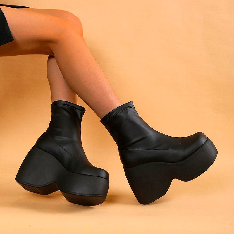 Sofia Tassou Platform Boots