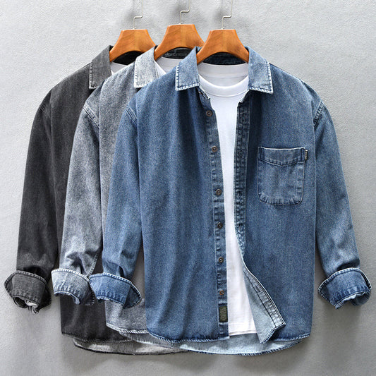 Trucker Washed Denim Shirt