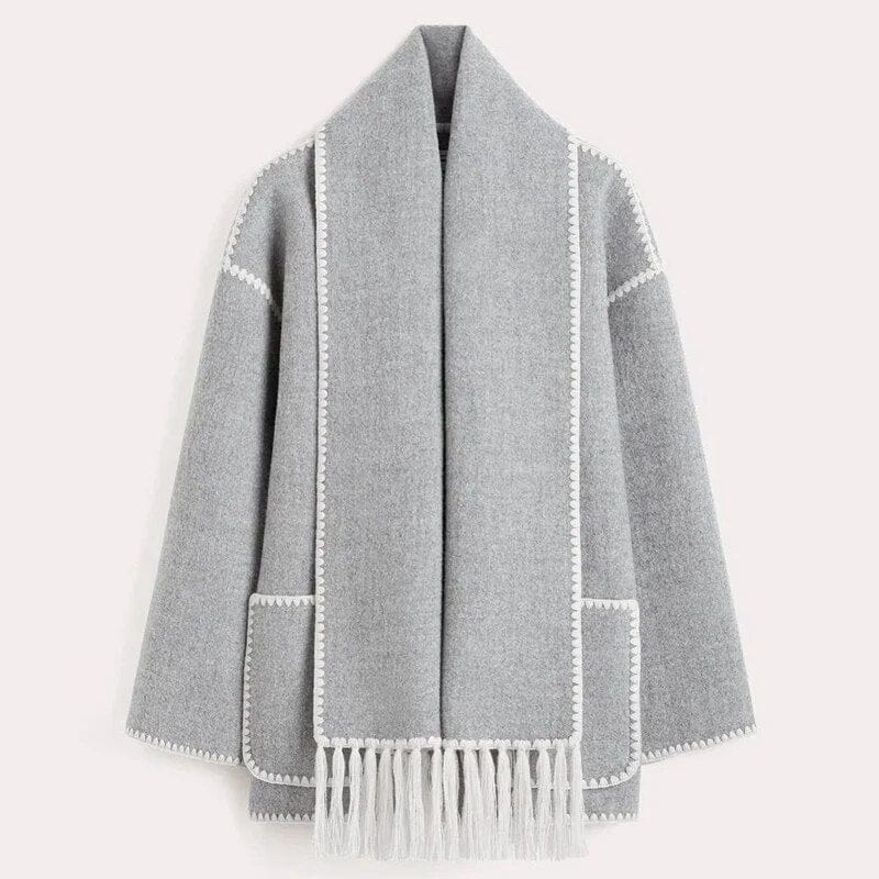 Liviana - Casual Scarf Coat - for Women | Timeless Style