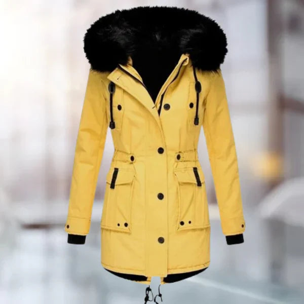 Mari - women's winter coat with fur