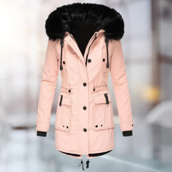 Mari - women's winter coat with fur