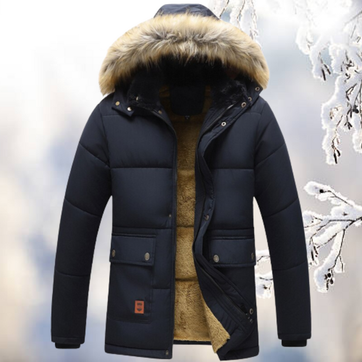 Uriel - men's winter coat with fur lining