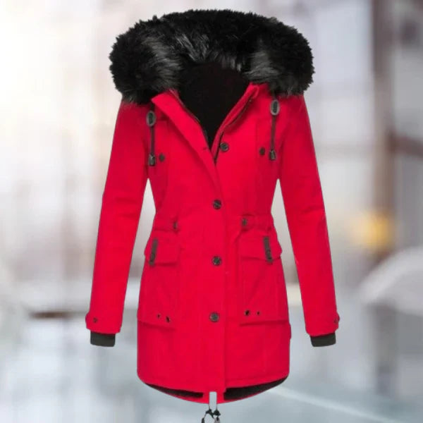 Mari - women's winter coat with fur