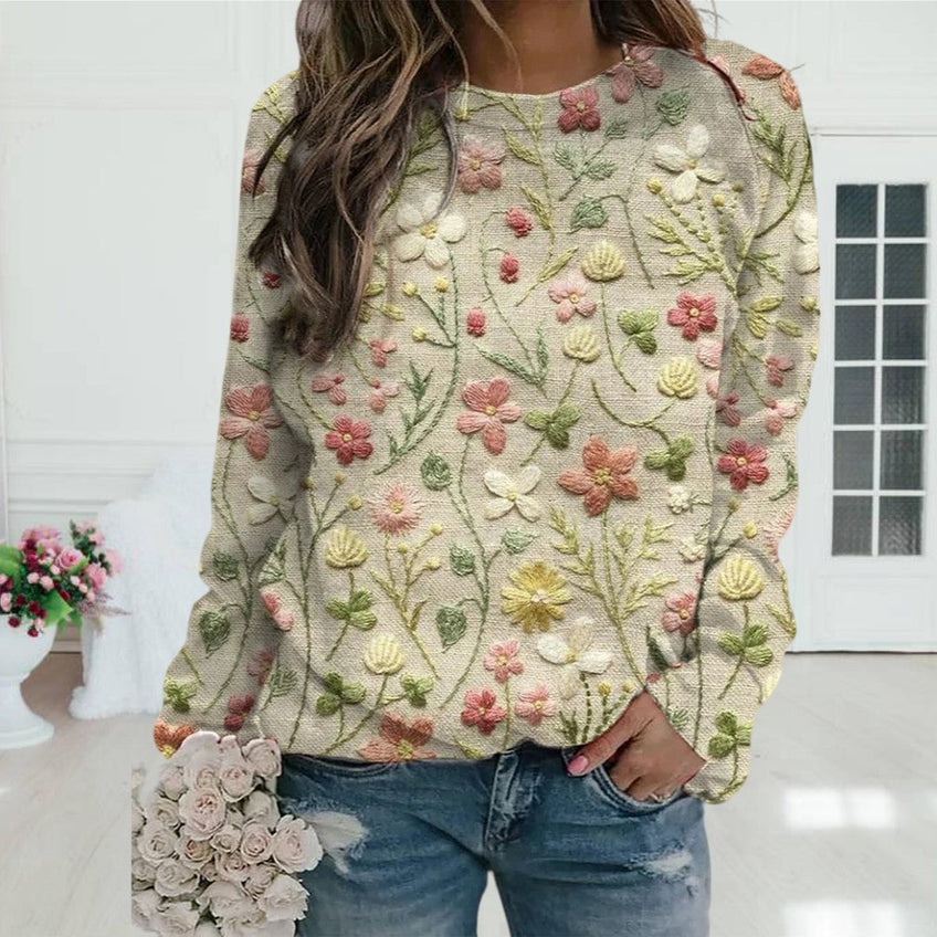 Daisy – fashionable floral sweater for women