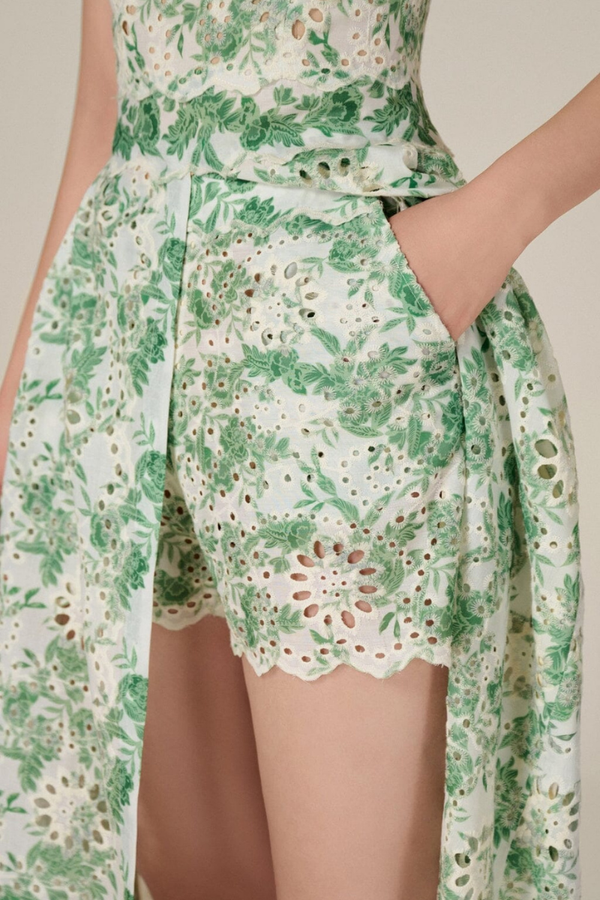 Ursule Spaghetti Floral Skirt Set