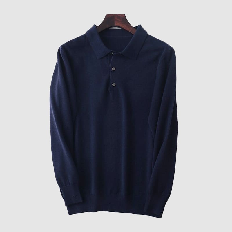 Vinizio Manhattan Long Sleeve Polo Shirt