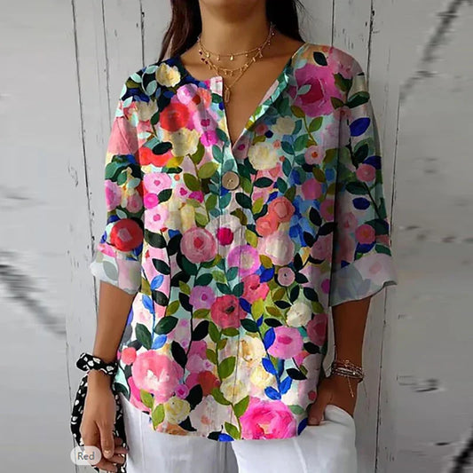 Kelly | Cotton Linen Blouse