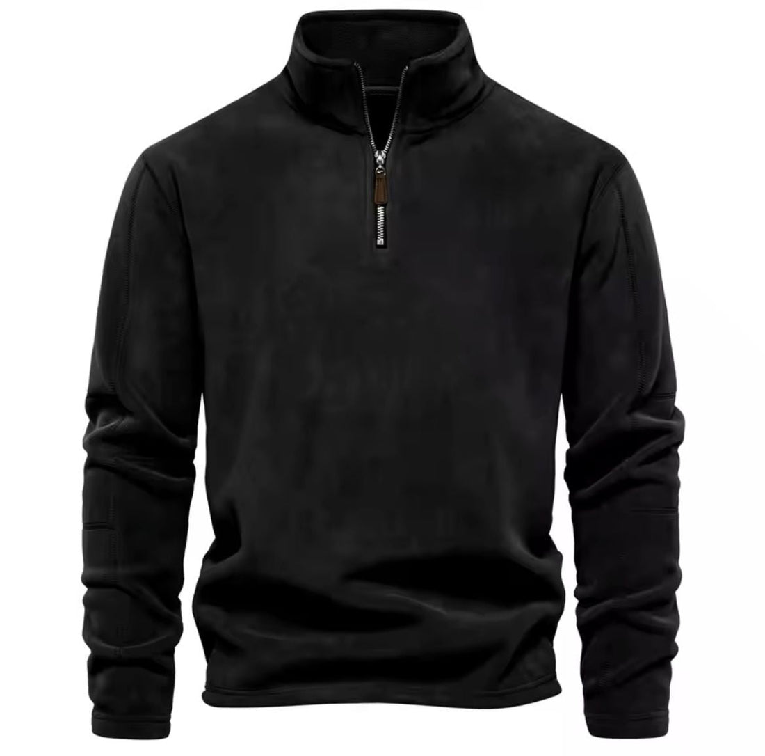 Allen sweater | men's fleece sweater with half zipper