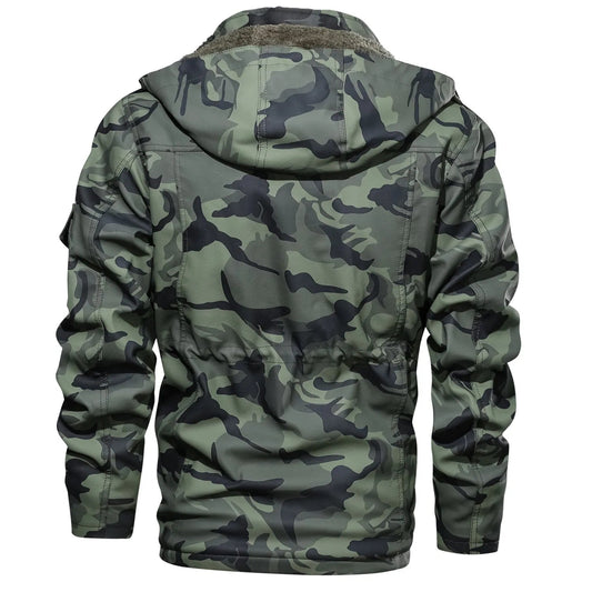 Mens Army Coat Winter Jacket with Fur Lining | Perfect for Outdoor Activities