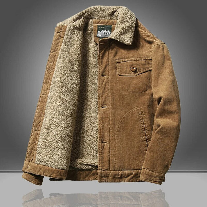 Finnio - fleece lined corduroy jacket for men