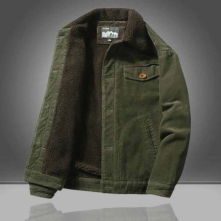 Finnio - fleece lined corduroy jacket for men