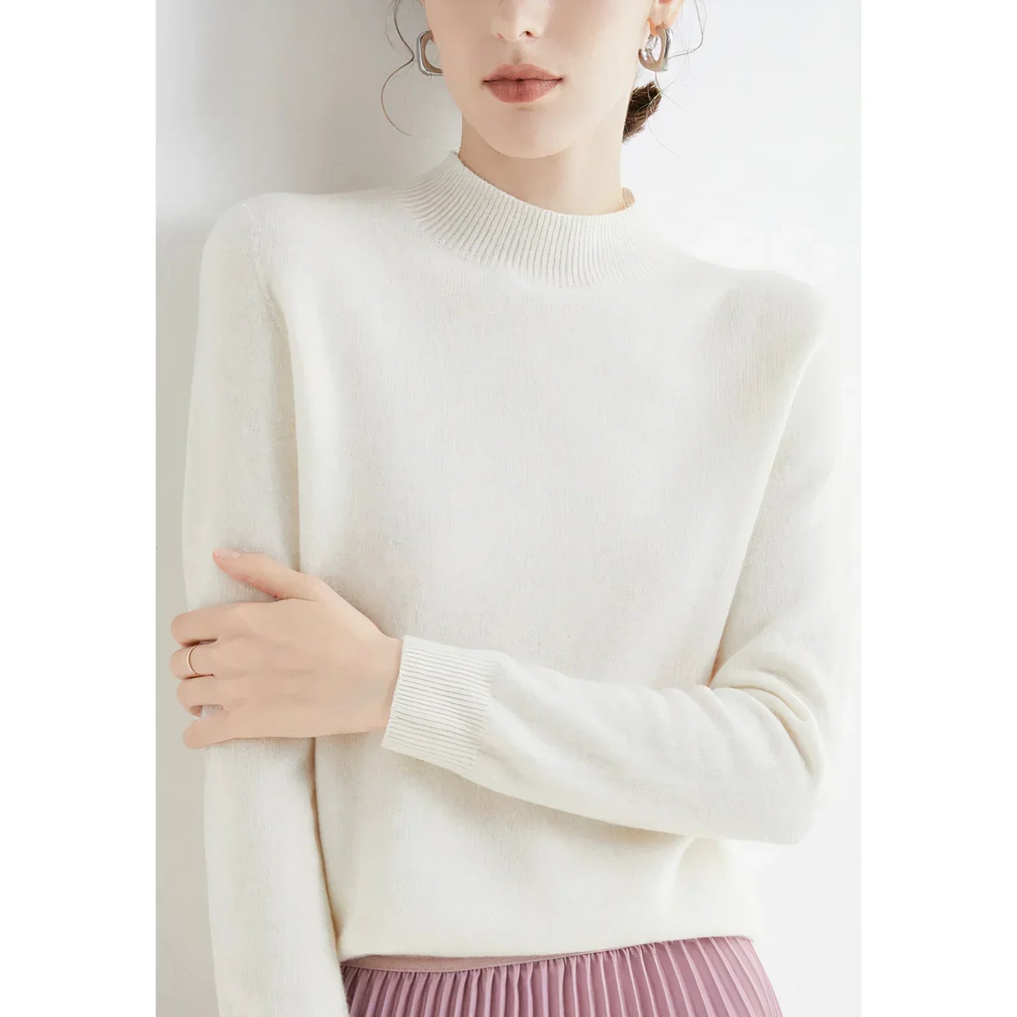 Cashmere knit sweater - yelena