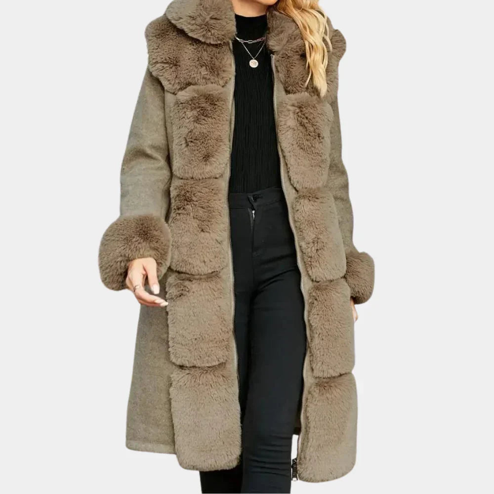 CHRISTINE - stylish plush coat for women