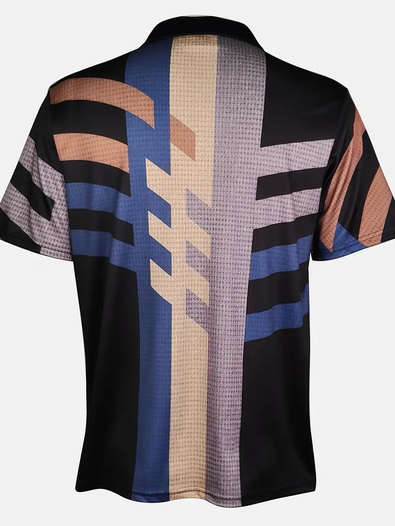 Nolan - stylish color block short sleeve t shirt for men