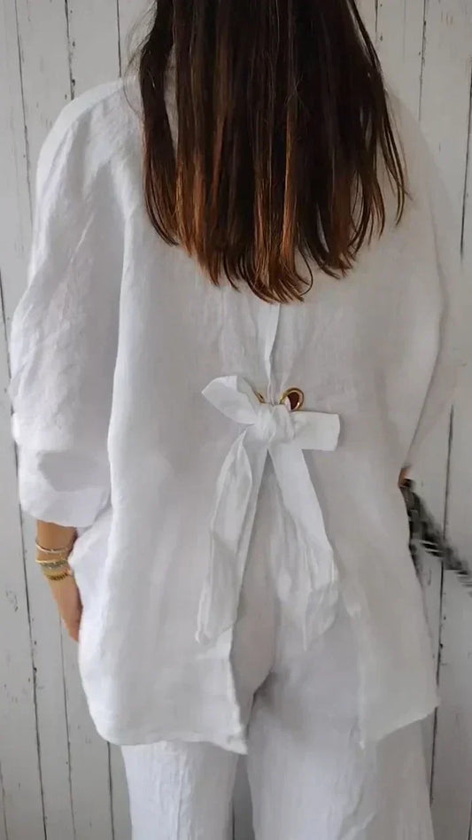 Summery bow shirt