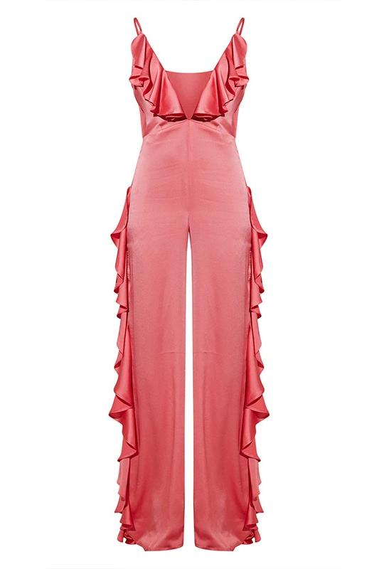 Agnes Ruffle V-neck Jumpsuit