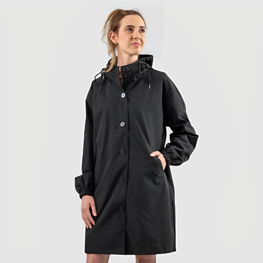 Classic Waterproof Rain Jacket with Hood for Women | Perfect for Outdoor Activities