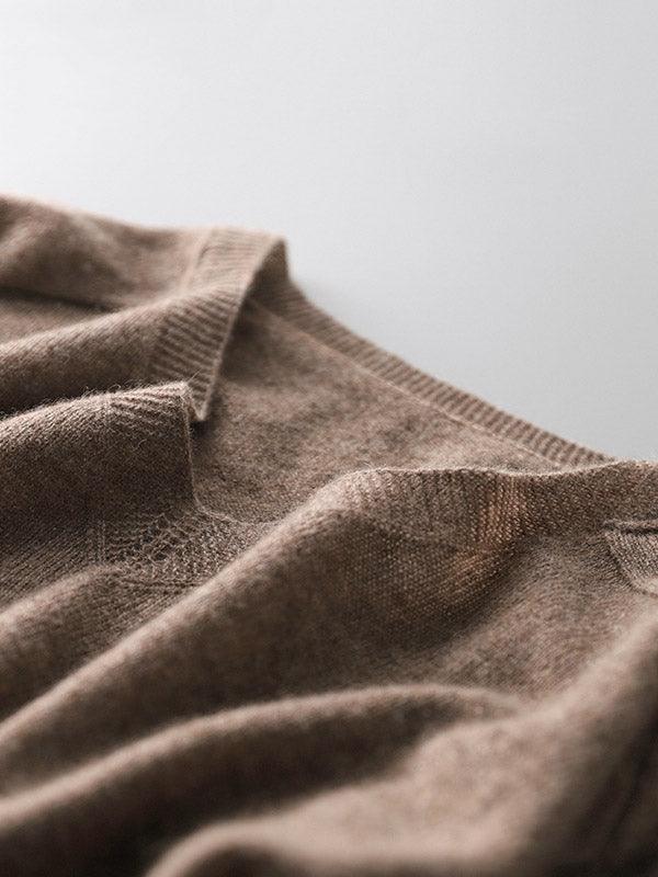 Alison | Cashmere knitted sweater with v-neck