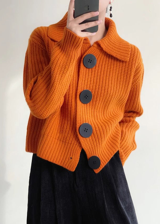 Claudia™ - Knitted Cardigan with Large Buttons