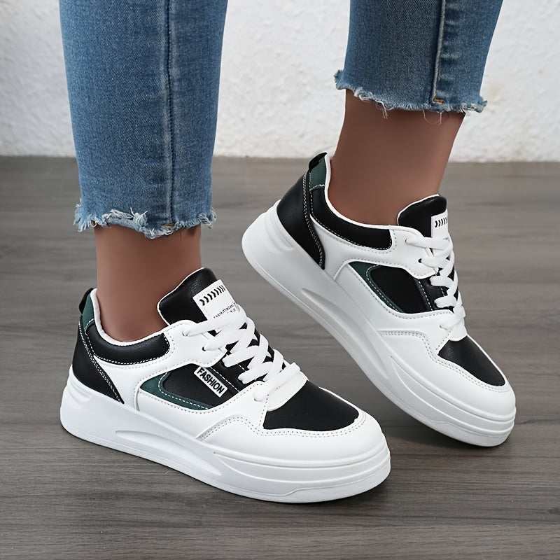 Stylish Colorblock Platform Sneakers for Women | Perfect for Casual Days