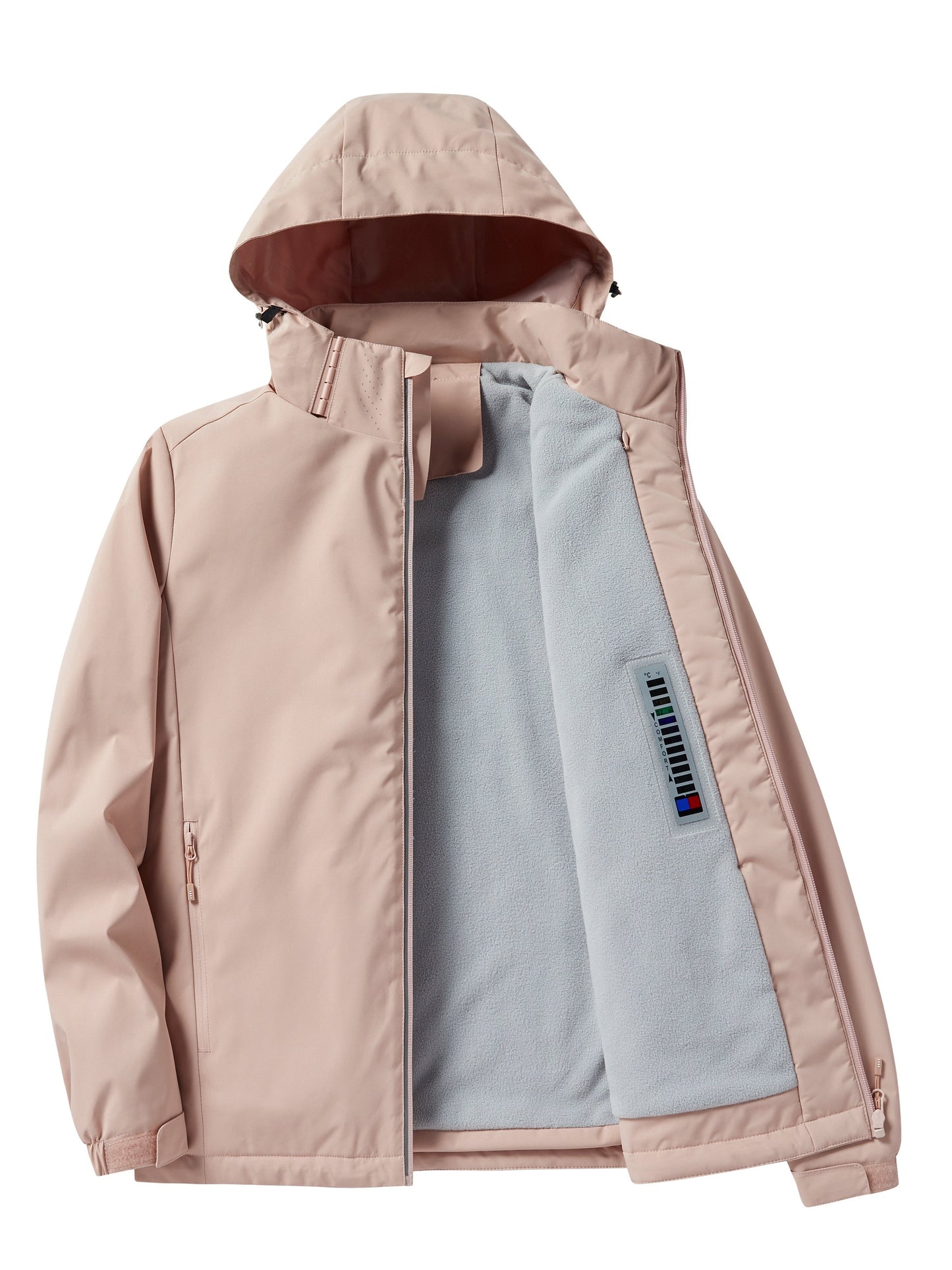 Elegant Waterproof Fleece Winter Jacket with Capuchon for Women | Perfect for Outdoor Activities