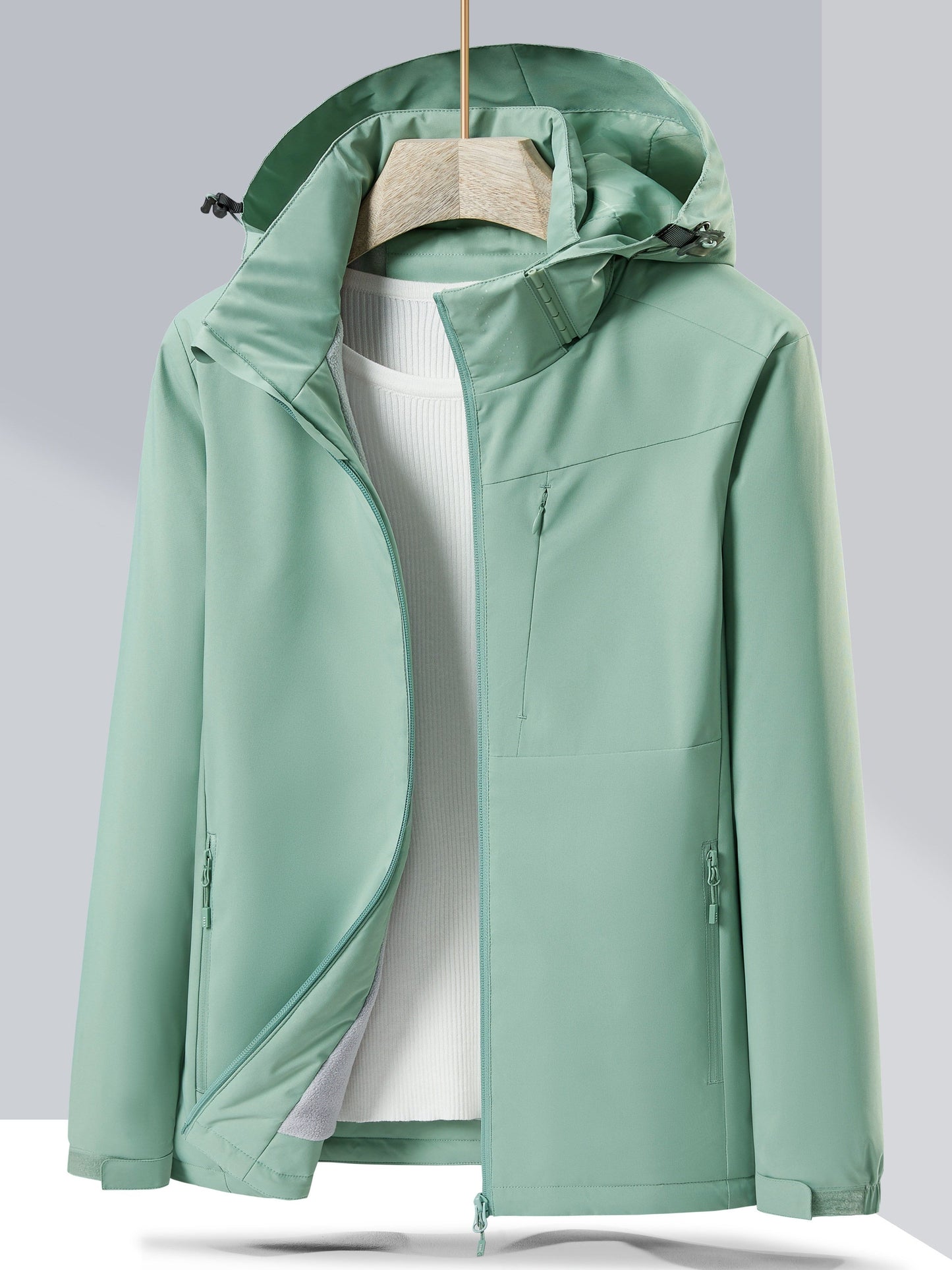 Elegant Waterproof Fleece Winter Jacket with Capuchon for Women | Perfect for Outdoor Activities