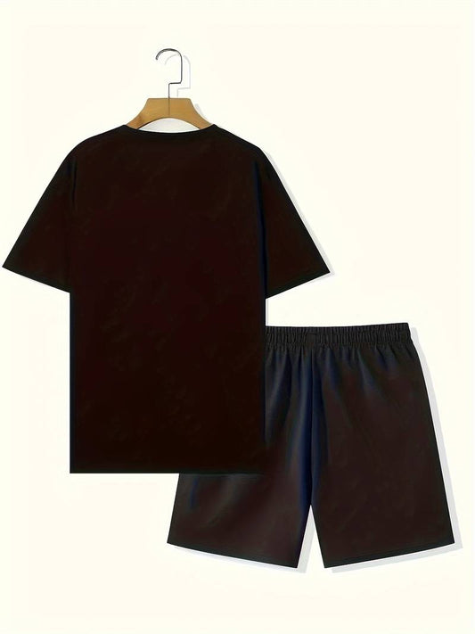 William short sleeve t-shirt and shorts with faith print