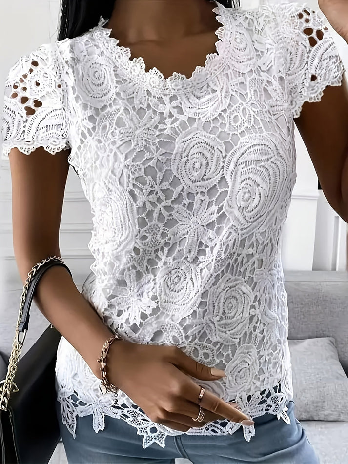 White lace blouse - Amelie