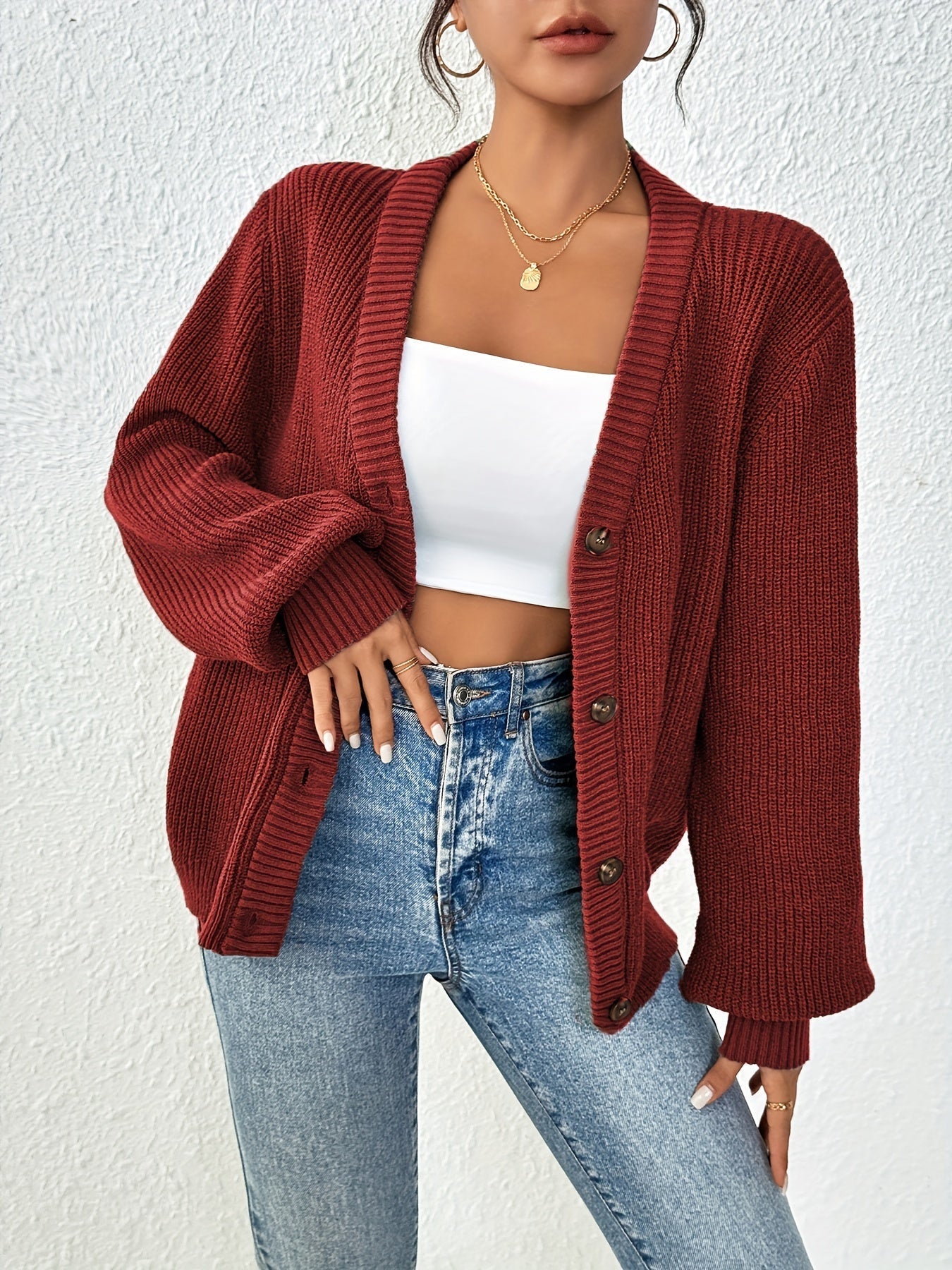 Casual Warm Knitwear Wool Sweater Cardigan for Women | Perfect for Casual Days