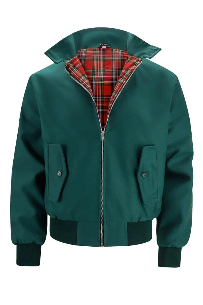 Urban style jackets with checked lining, pockets and collar