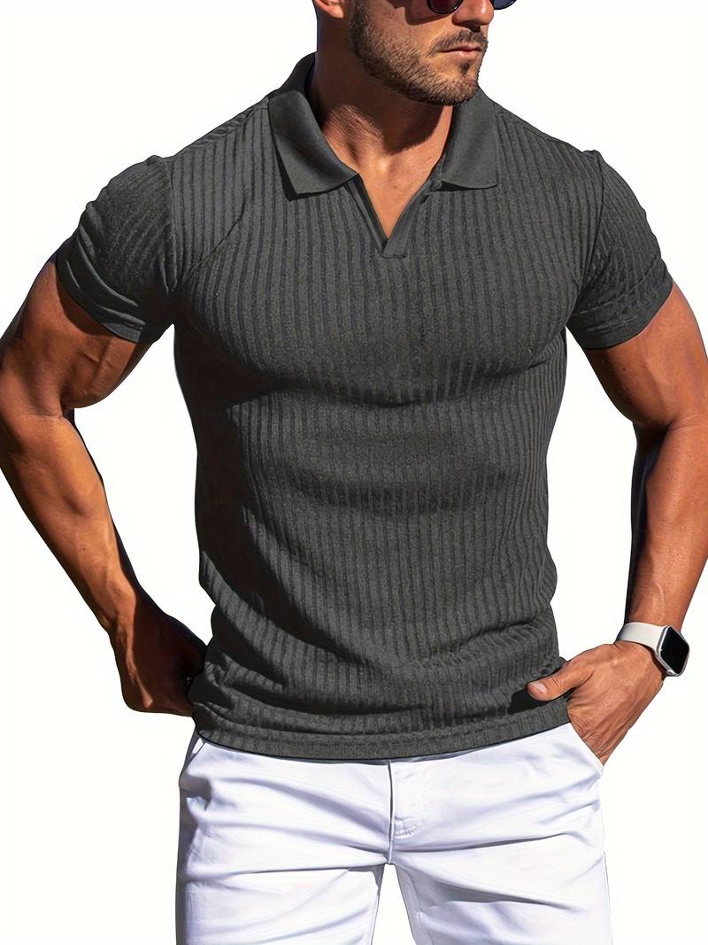 Oliver – slim fit ribbed shirt for men