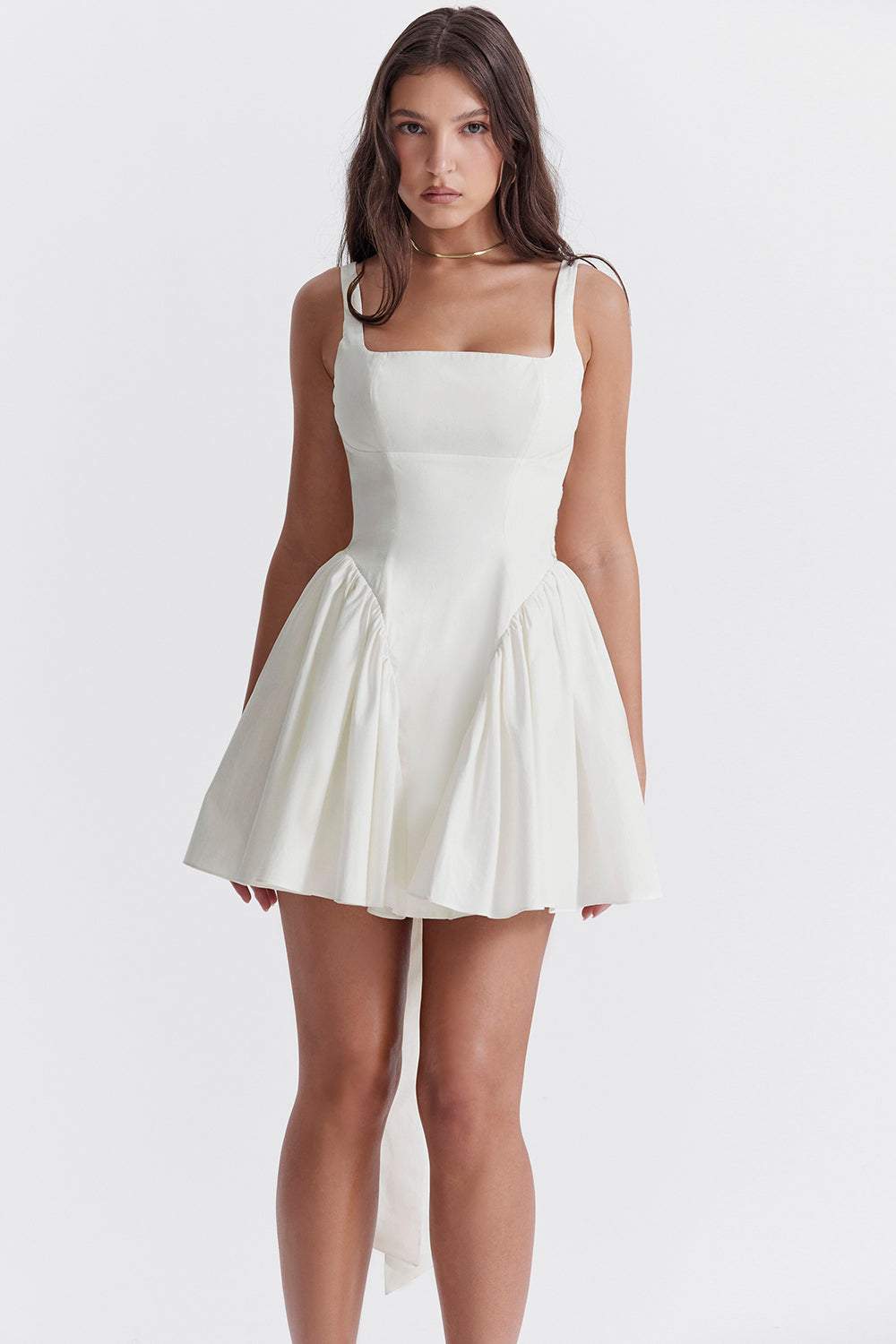 Debby Bow-tie Backless Mini Dress