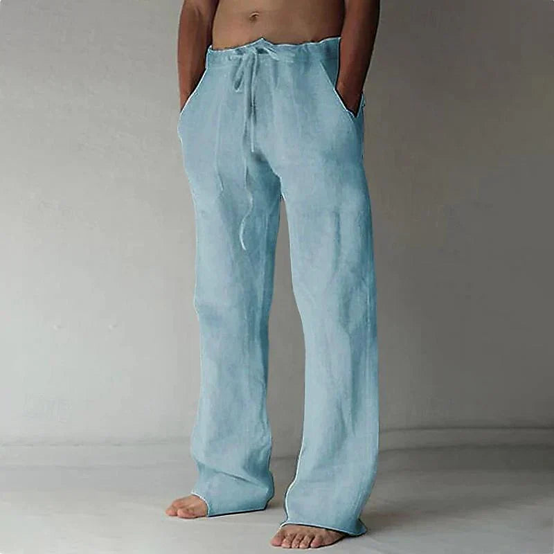 Arthur - men's baggy linen trousers