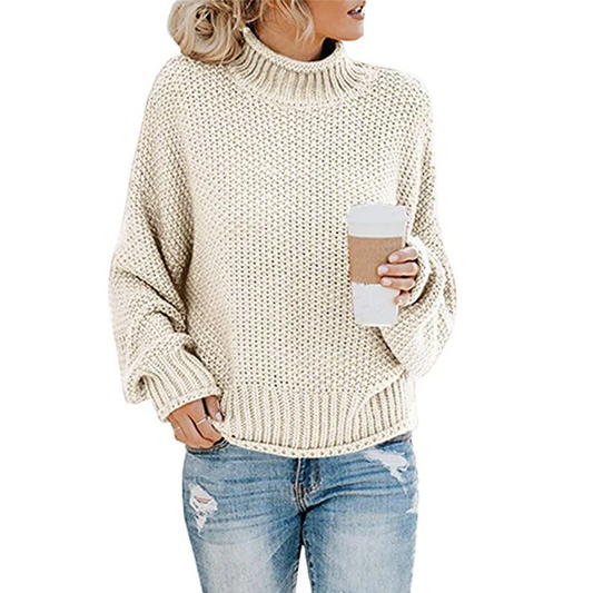 Glynne Sweater | Chunky Knit Turtleneck Sweater