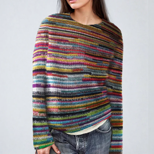 Patti | colorful striped knitted sweater