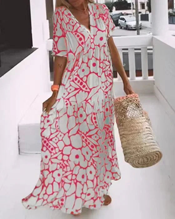 Stella - floral maxi dress