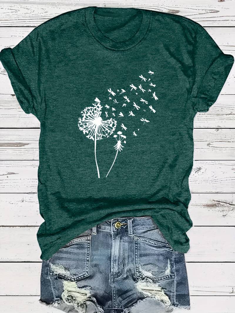 Thalassa - dandelion print crew neck t-shirt