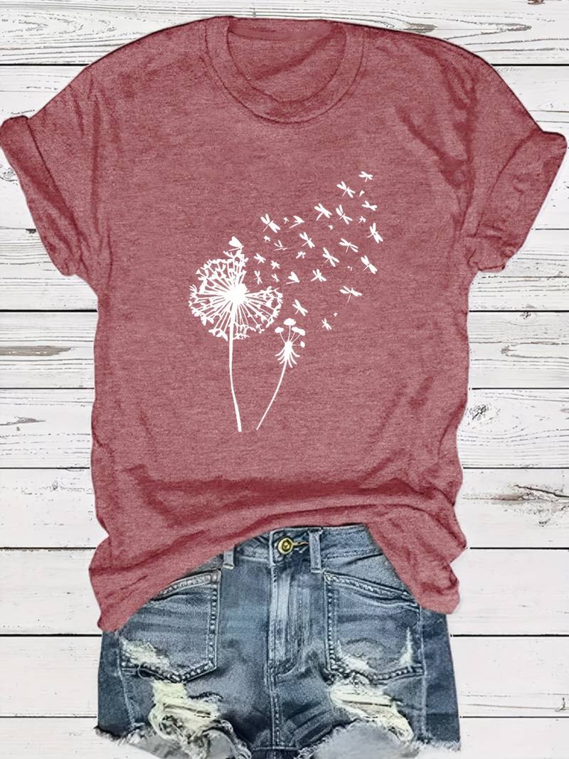 Thalassa - dandelion print crew neck t-shirt