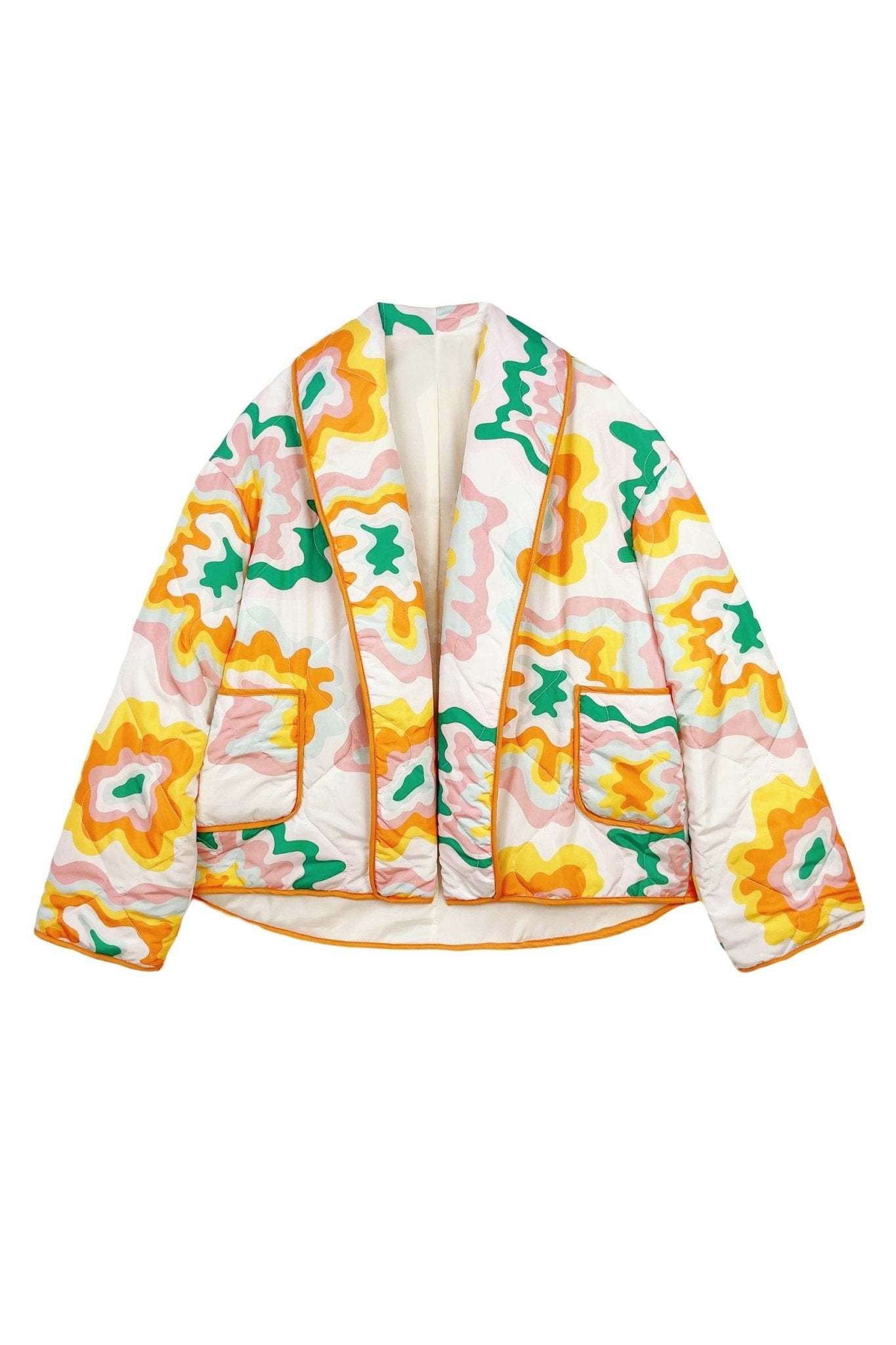 Elma Printed Quilted Puffer Jacket