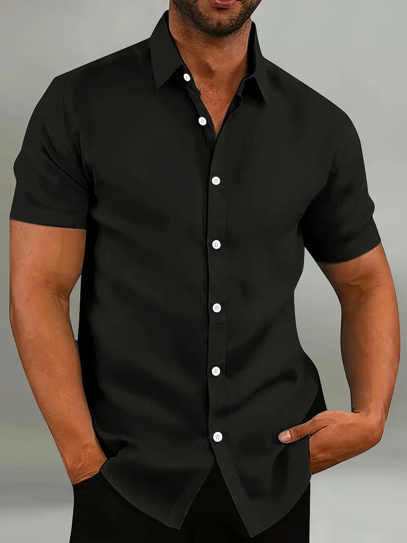 Brian - casual short sleeve button down