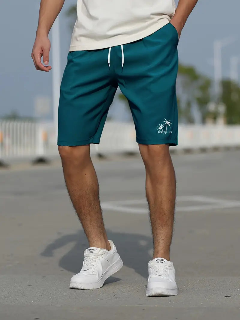 Christopher – elastic drawstring shorts for men