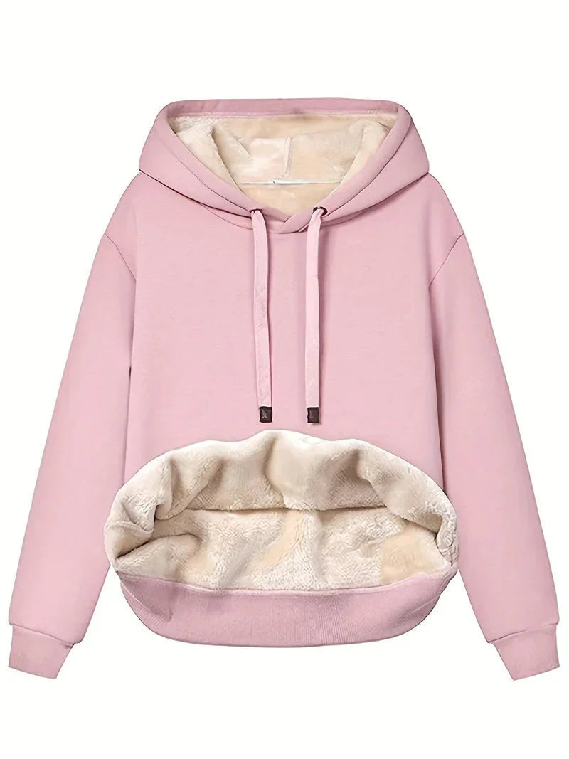 Fleece-Lined Kangaroo Pocket Hoodie