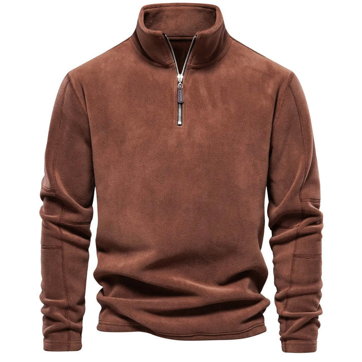 Allen sweater | men's fleece sweater with half zipper