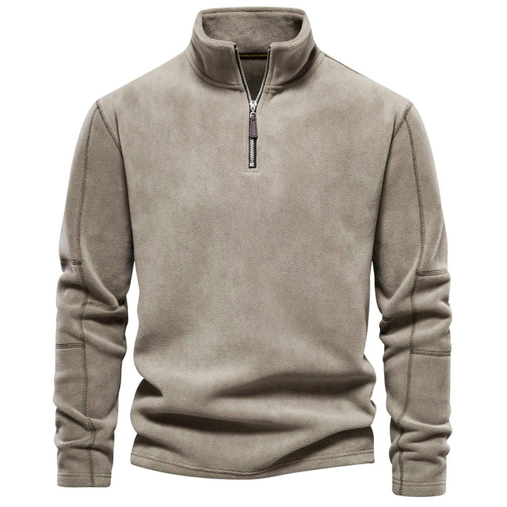 Allen sweater | men's fleece sweater with half zipper