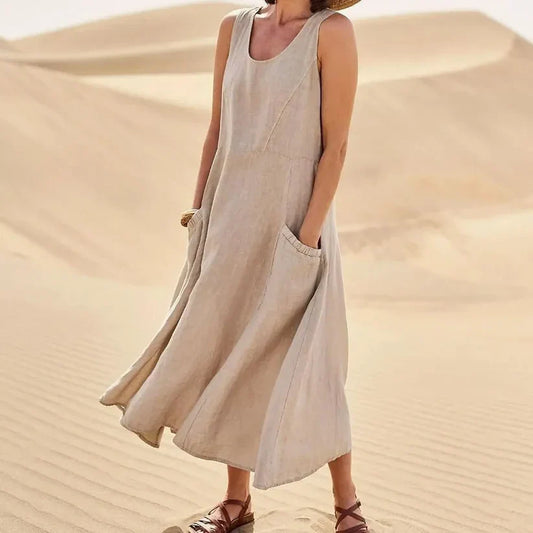 Grace – long linen dress for women