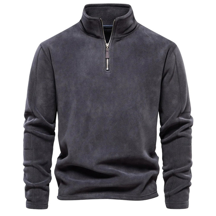 Allen sweater | men's fleece sweater with half zipper