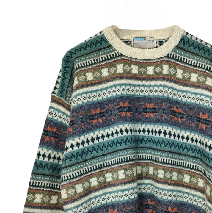 Women's jumper - in a trendy vintage aztec design