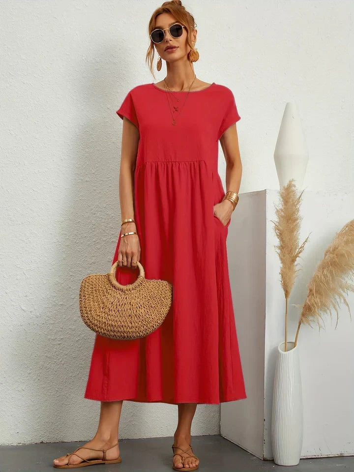 Renee - short sleeve vintage summer dress