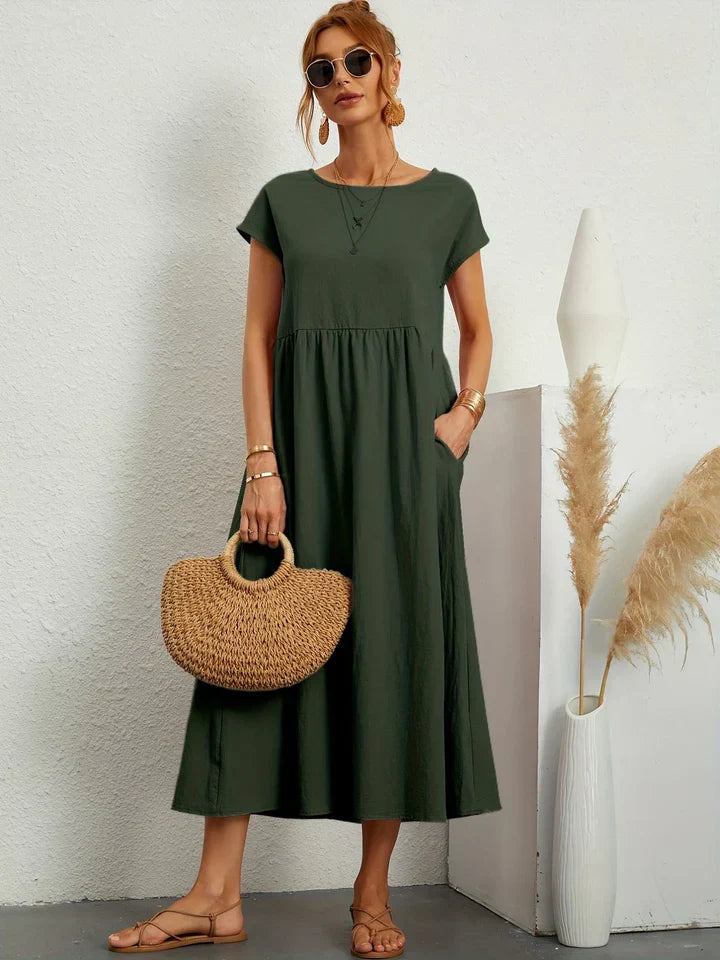 Renee - short sleeve vintage summer dress