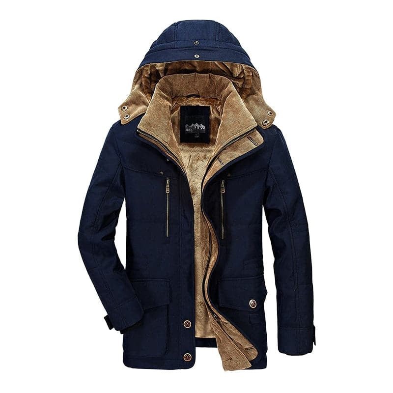 Mens Coat Winter Jacket Warm with Fur Lining | Perfect for Outdoor Activities